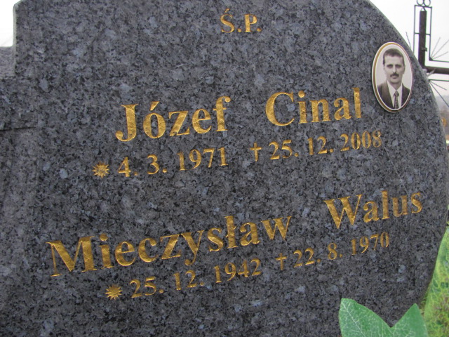 Józef Cinal 1971 Frydrychowice - Grobonet - Wyszukiwarka osób pochowanych