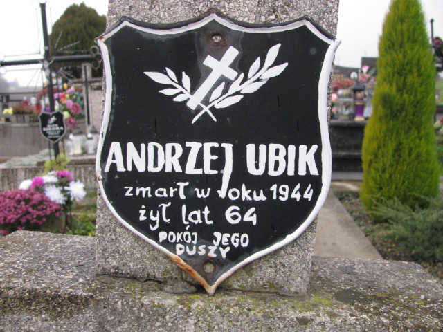 Andrzej Ubik 1879 Frydrychowice - Grobonet - Wyszukiwarka osób pochowanych