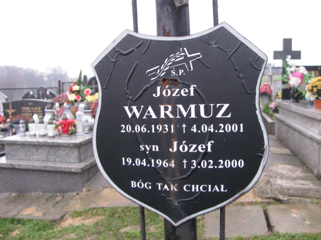 Józef Warmuz 1931 Frydrychowice - Grobonet - Wyszukiwarka osób pochowanych