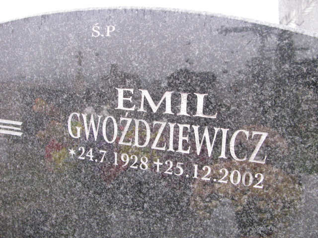 Emil Gwoździewicz 1928 Frydrychowice - Grobonet - Wyszukiwarka osób pochowanych