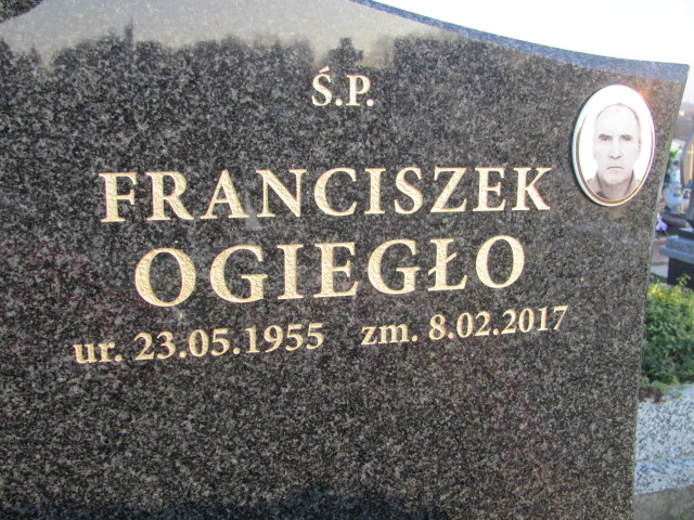 Franciszek Ogiegło 1955 Frydrychowice - Grobonet - Wyszukiwarka osób pochowanych
